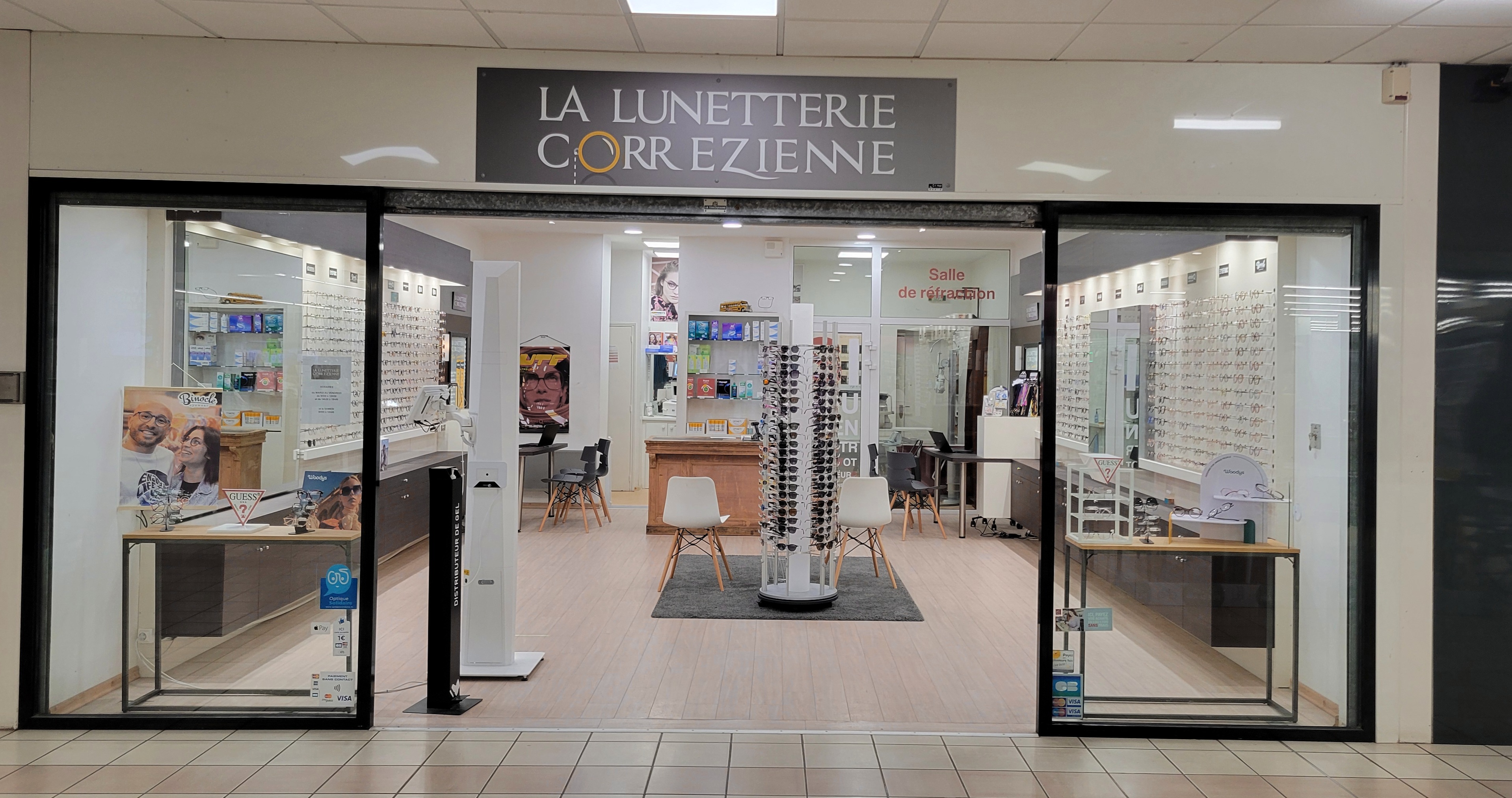 Façade du magasin La Lunetterie Corrézienne